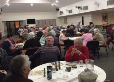 Friday night at our Mandurah Village – dinner and bingo!